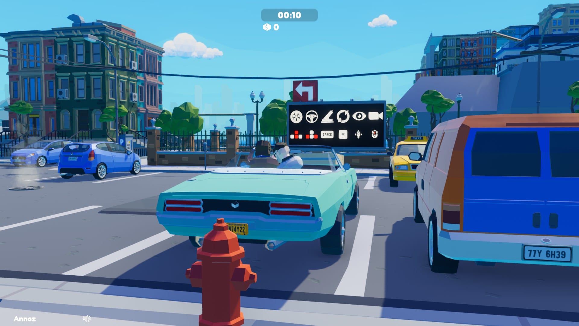 Carry the Pack Rack game is shown without on screen controller tutorials